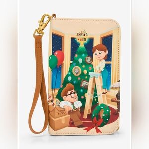 Loungefly Pixar Up Carl And Ellie Christmas Phone Holder And Wallet Wristlet